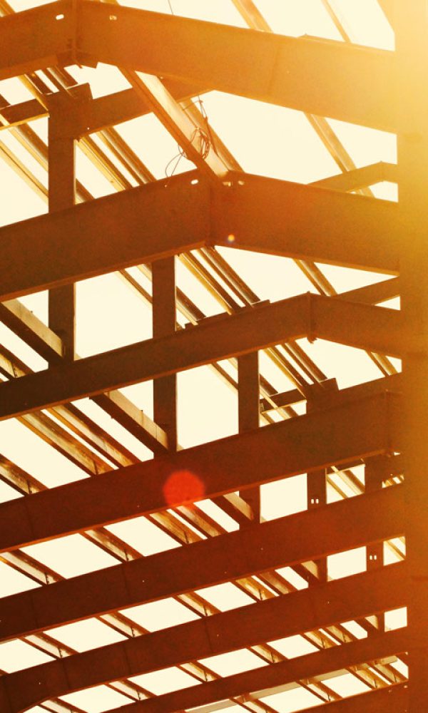 Steel framework construction